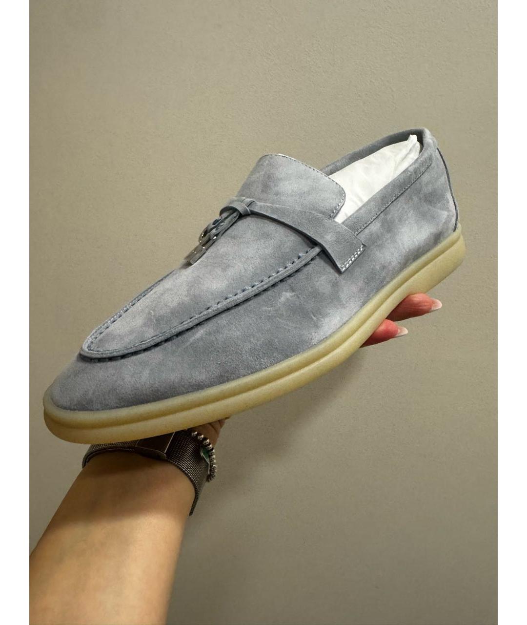 LORO PIANA Замшевые лоферы, фото 3