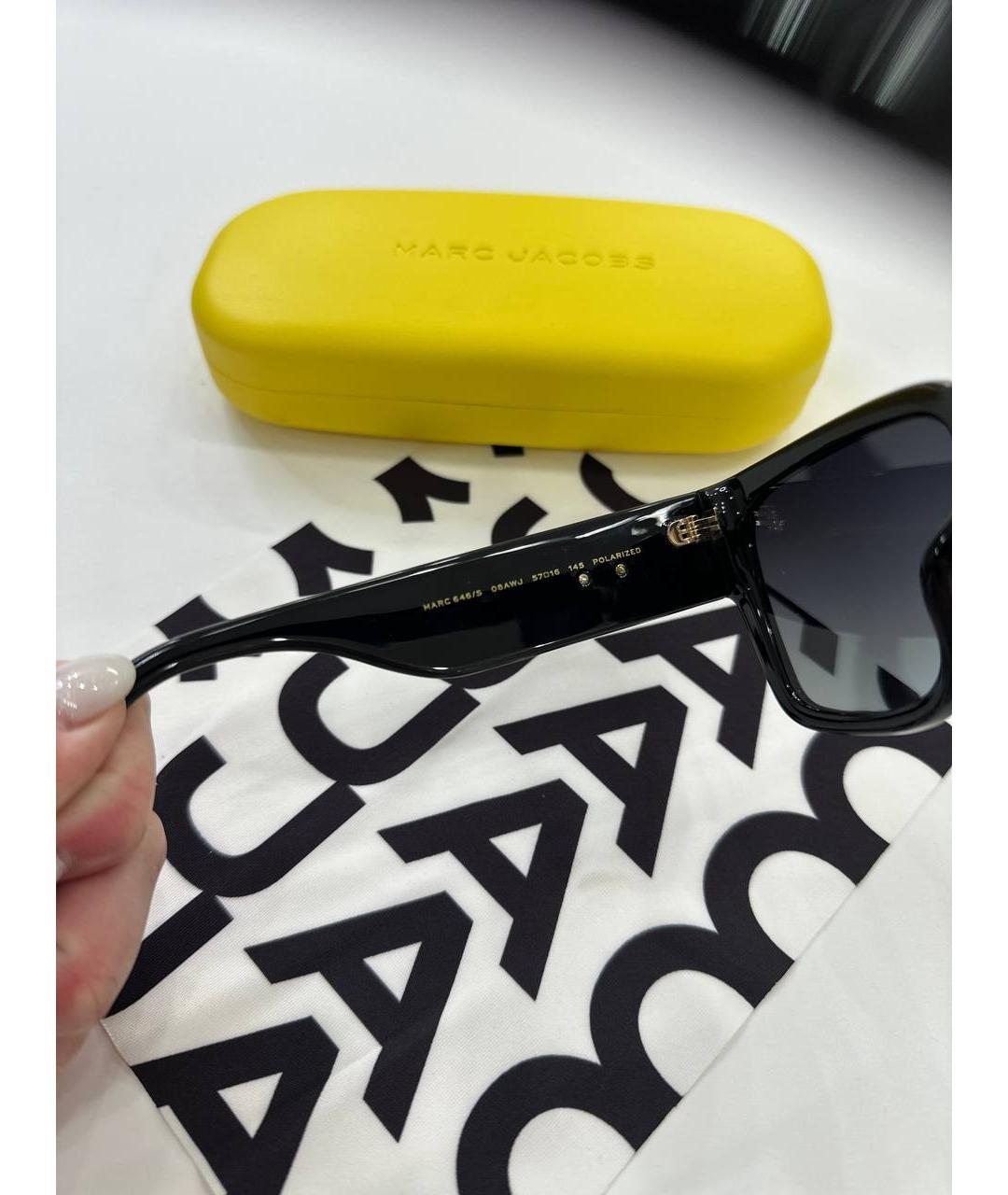 MARC JACOBS Черные пластиковые солнцезащитные очки, фото 7