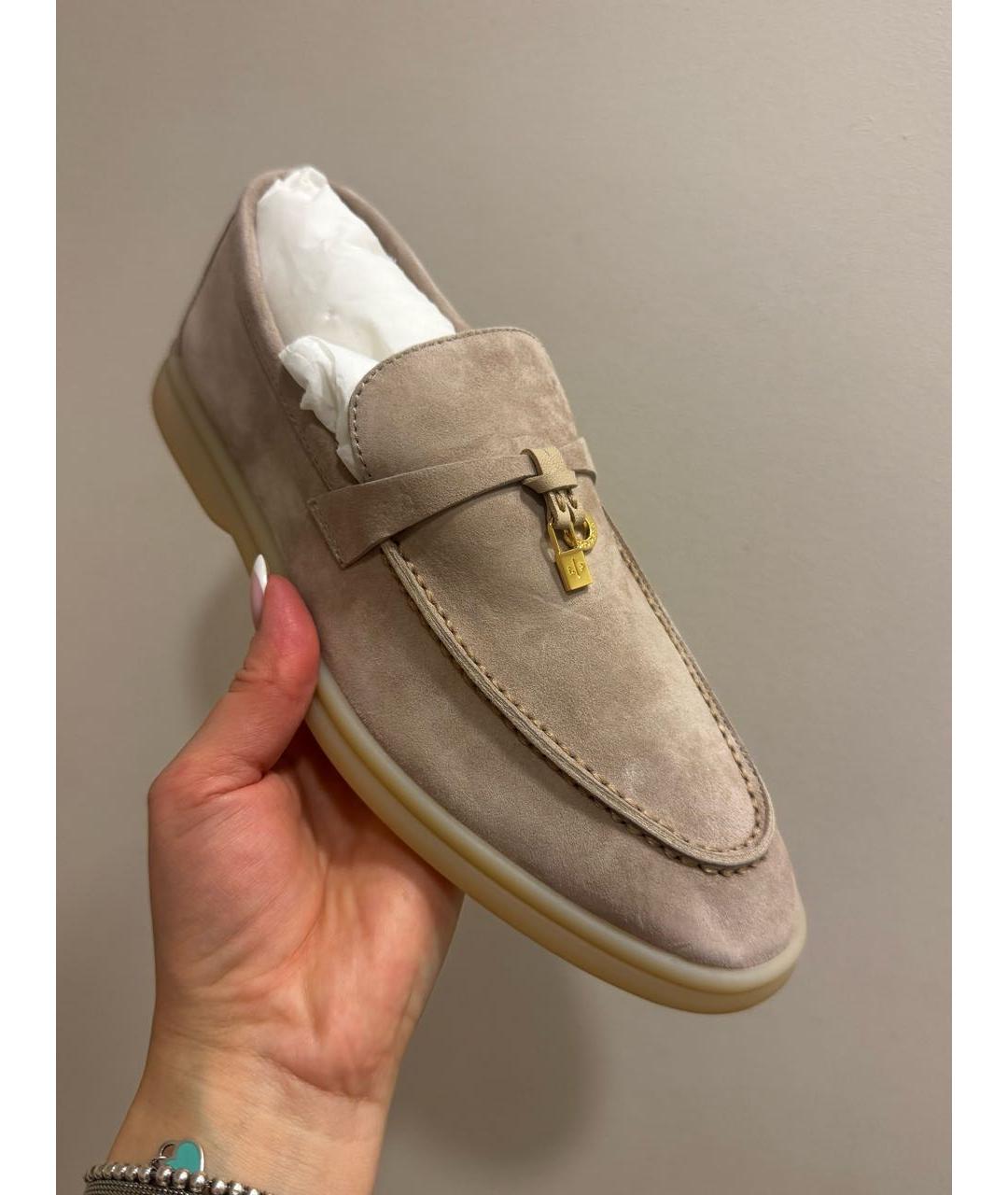 LORO PIANA Замшевые лоферы, фото 9