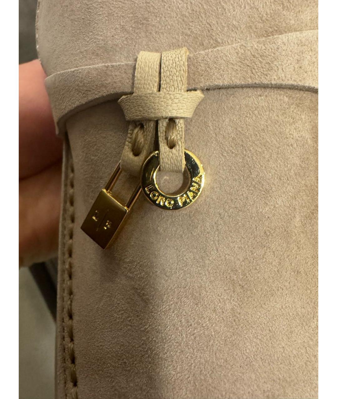 LORO PIANA Замшевые лоферы, фото 8