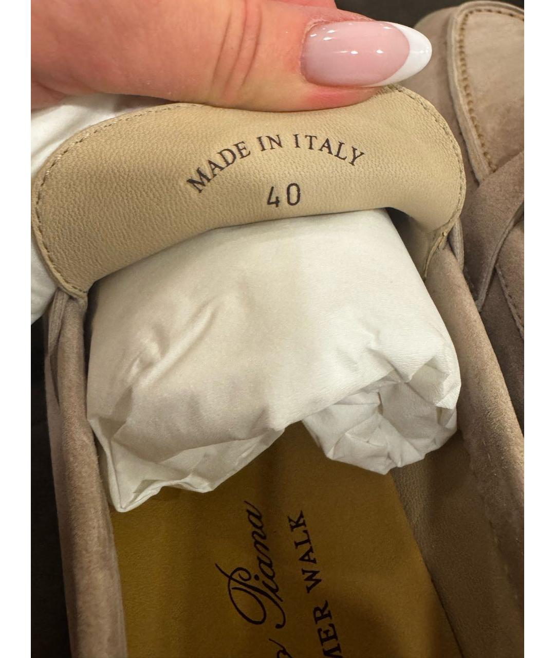 LORO PIANA Замшевые лоферы, фото 3