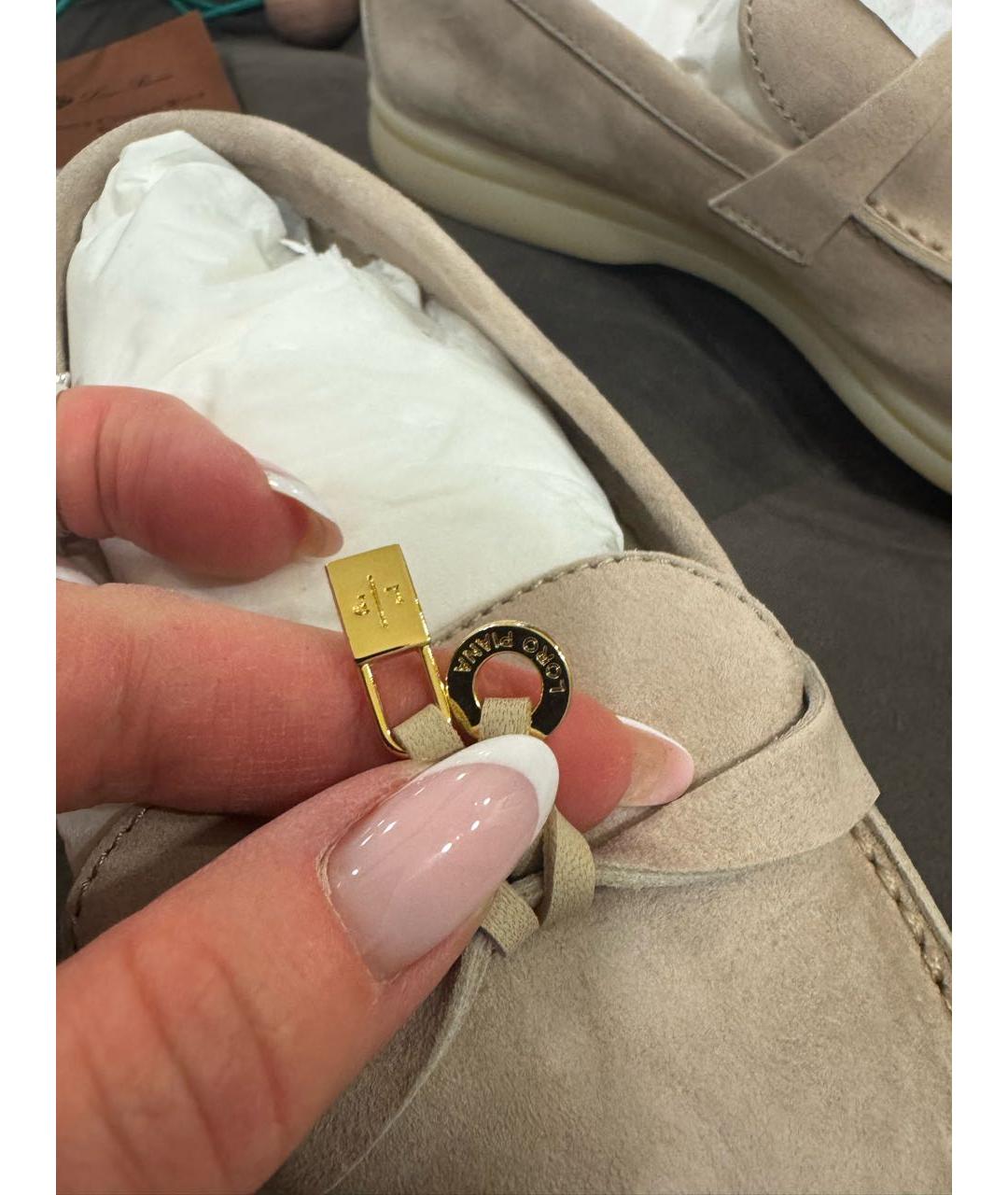 LORO PIANA Замшевые лоферы, фото 7