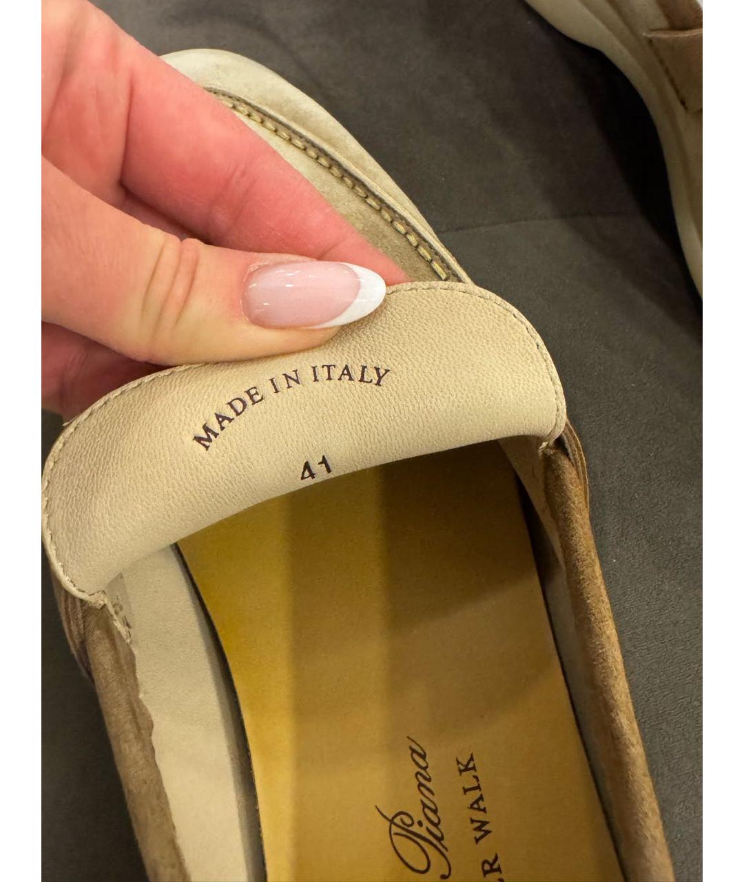 LORO PIANA Замшевые лоферы, фото 4