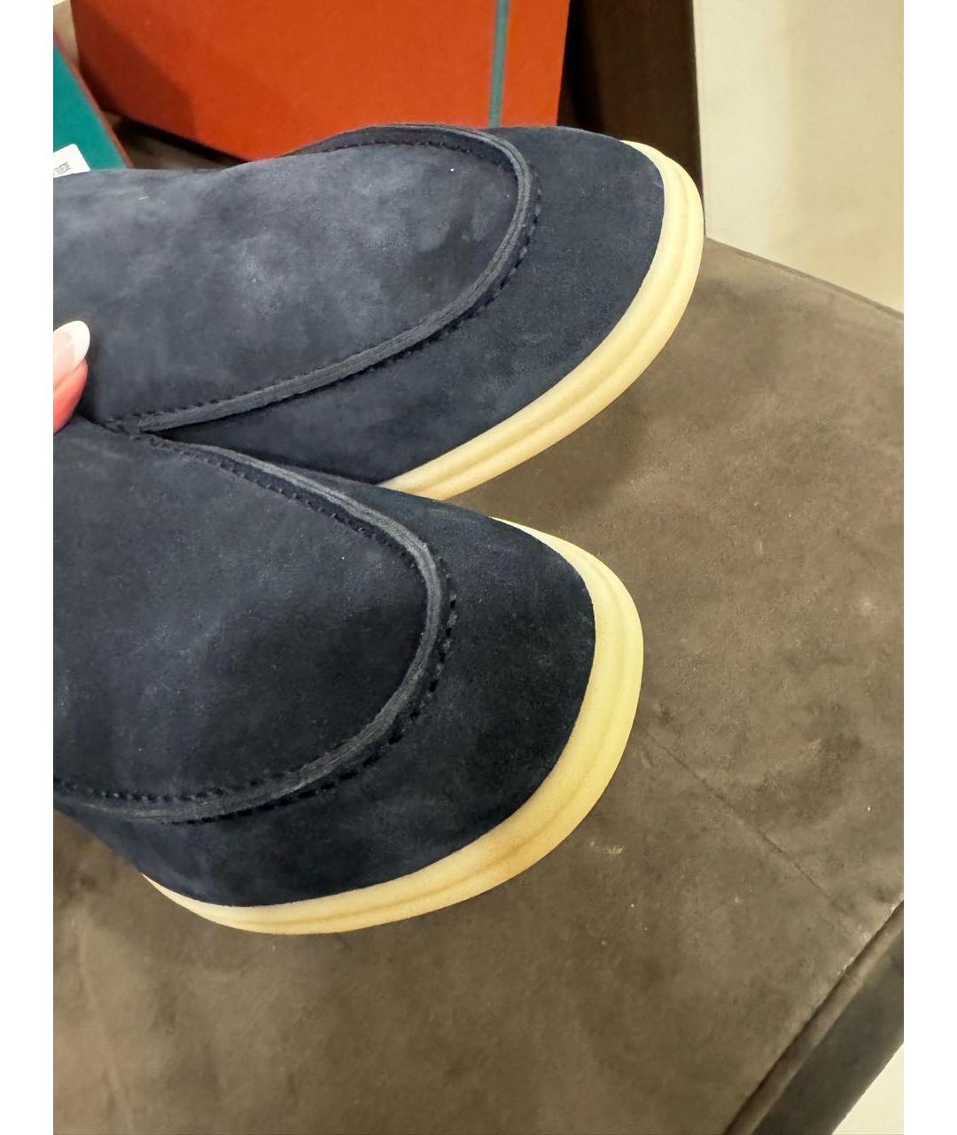 LORO PIANA Замшевые лоферы, фото 3