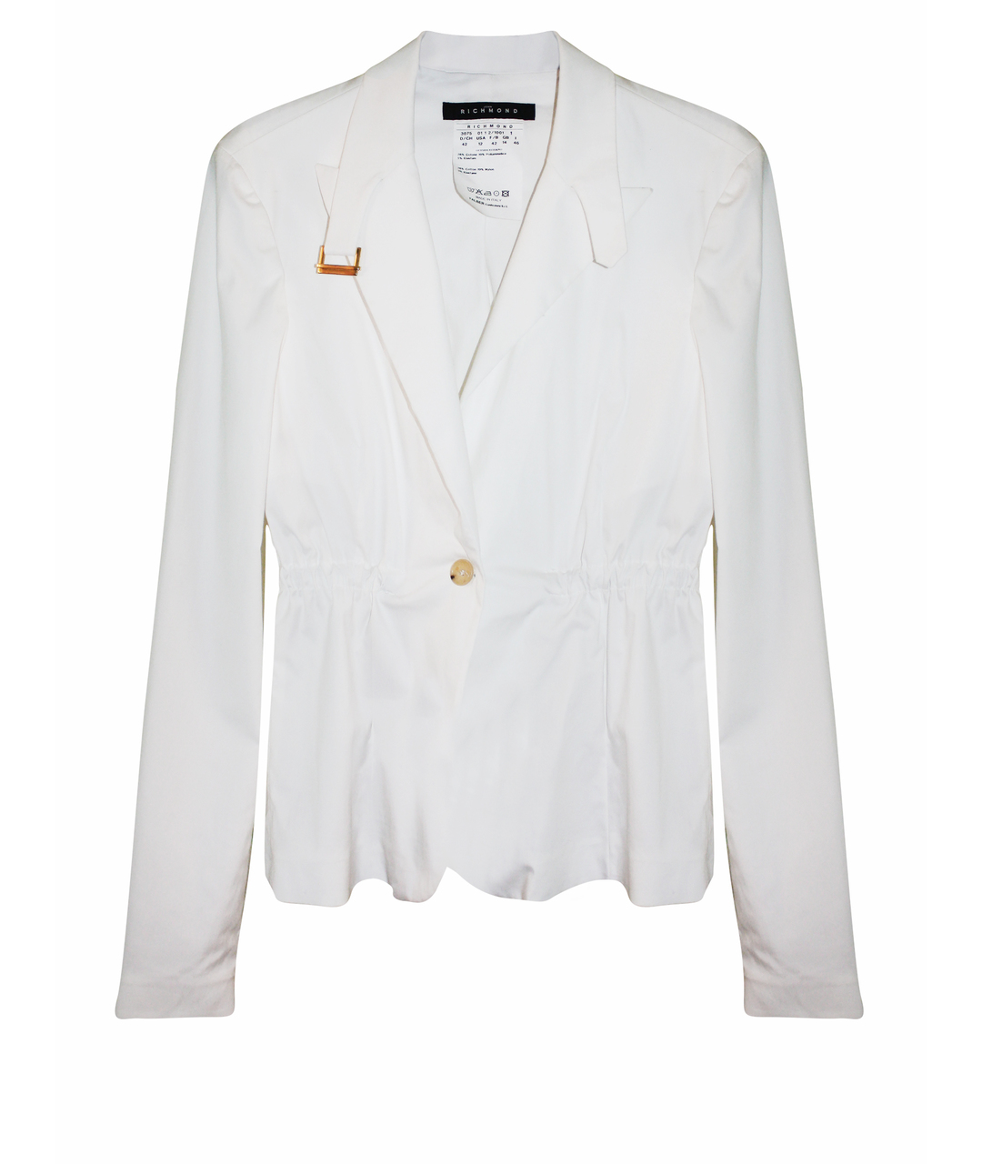 JOHN RICHMOND Белый хлопковый жакет/пиджак, фото 1