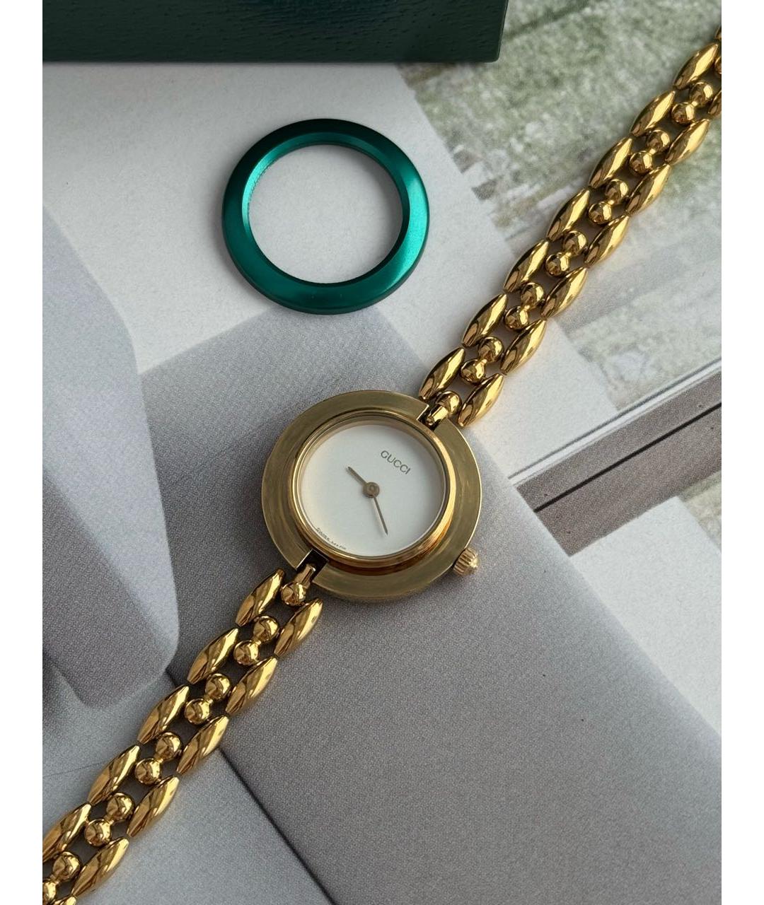 GUCCI Золотые позолоченные часы, фото 2