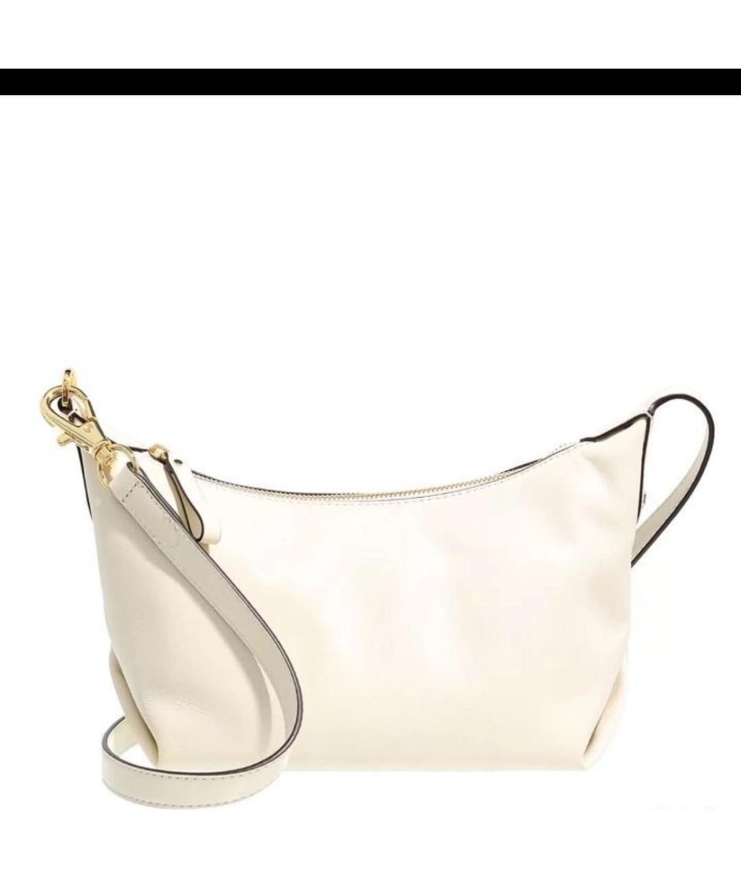 RALPH LAUREN Бежевая кожаная сумка через плечо, фото 9