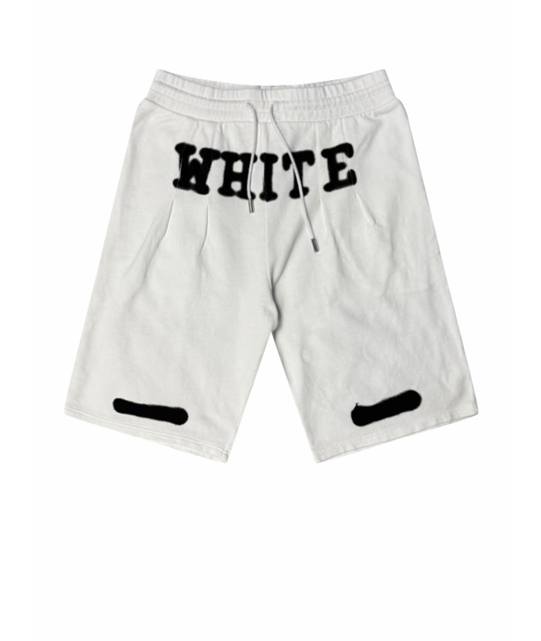 OFF-WHITE Белые хлопковые шорты, фото 1