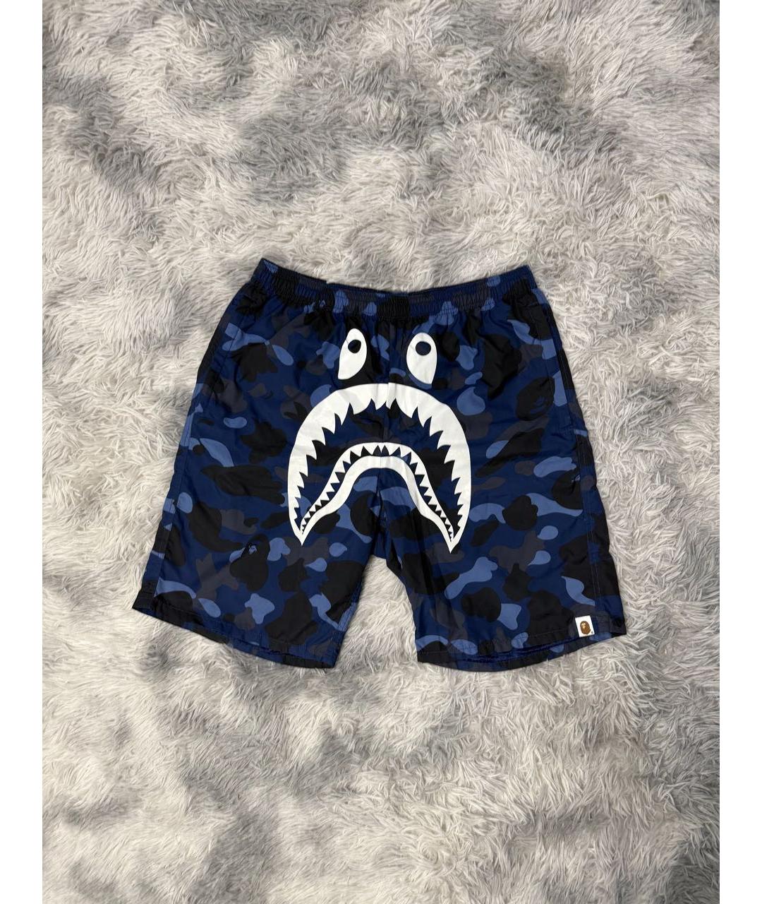 BAPE Синие шорты, фото 6