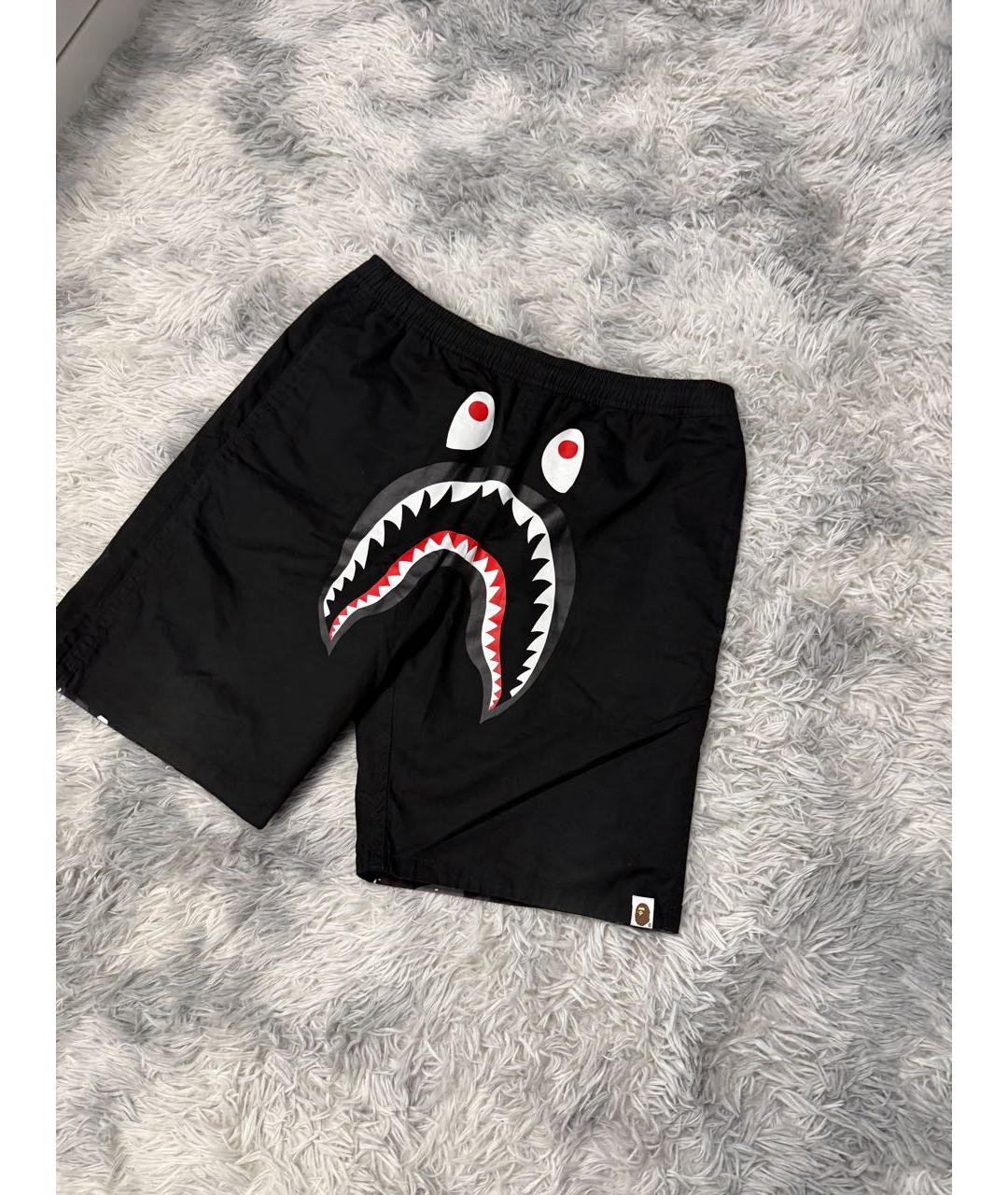 BAPE Черные шорты, фото 3