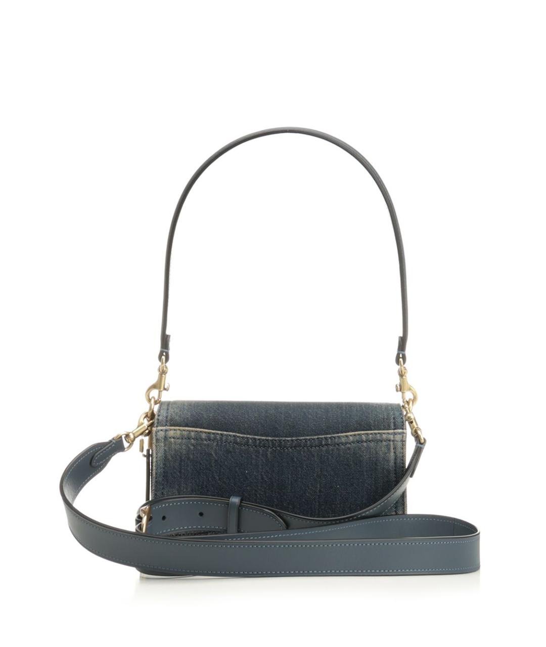 COACH Синяя тканевая сумка через плечо, фото 3