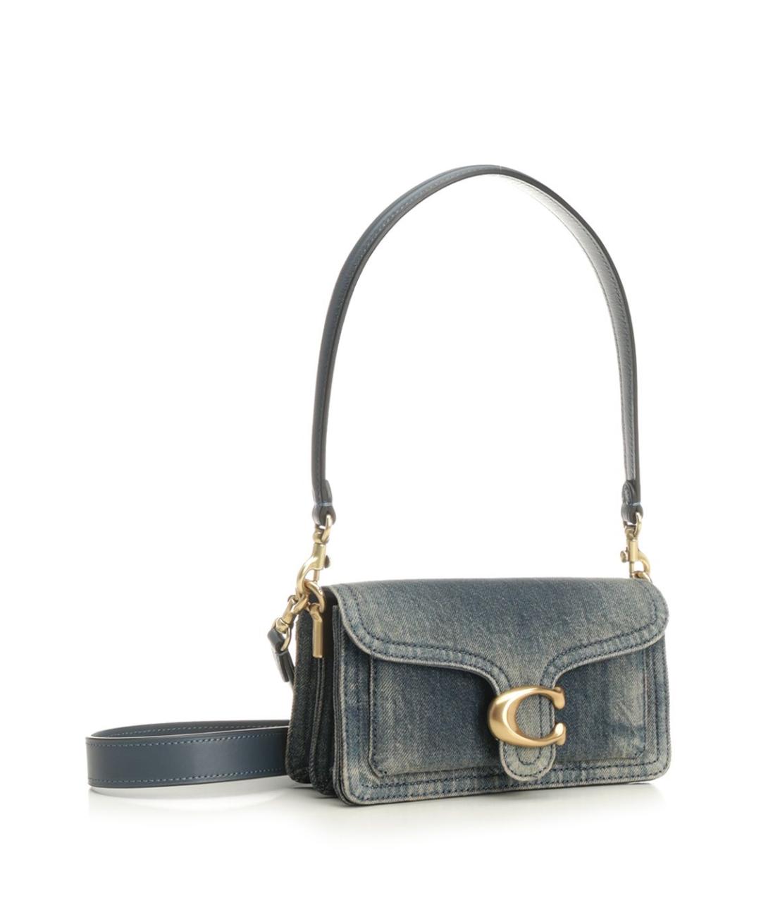 COACH Синяя тканевая сумка через плечо, фото 2