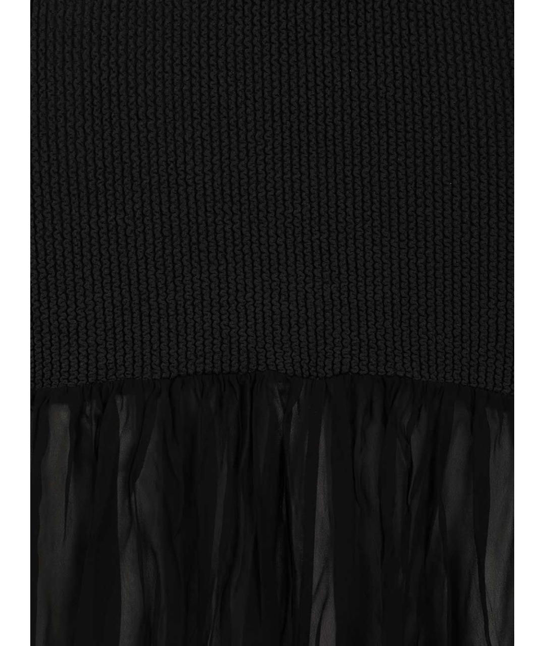 HUNZA G Черное полиамидовое платье, фото 4