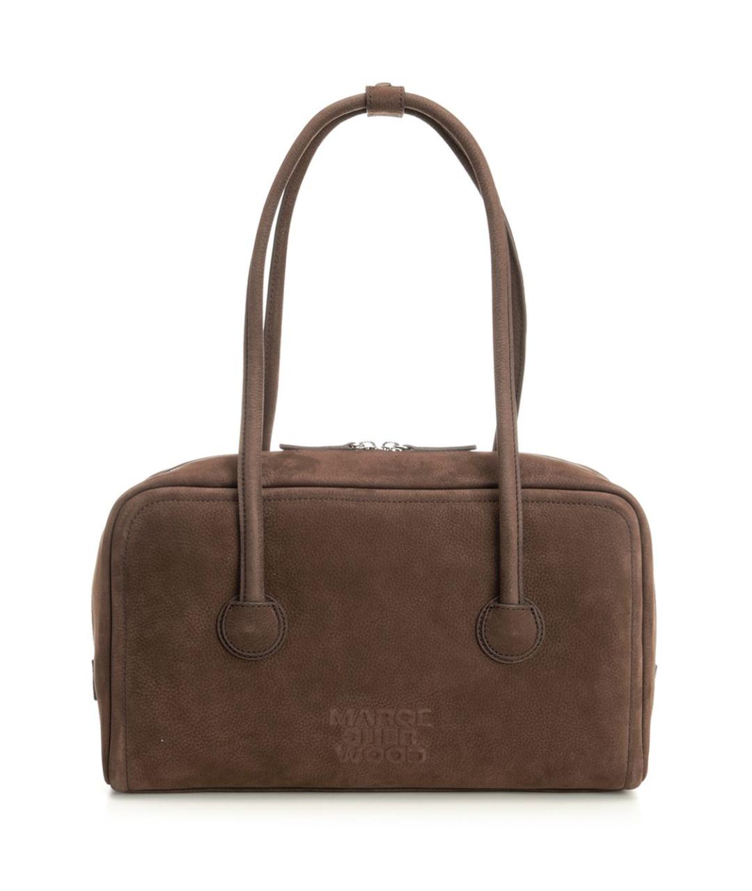 MARGESHERWOOD Коричневая кожаная сумка через плечо, фото 1