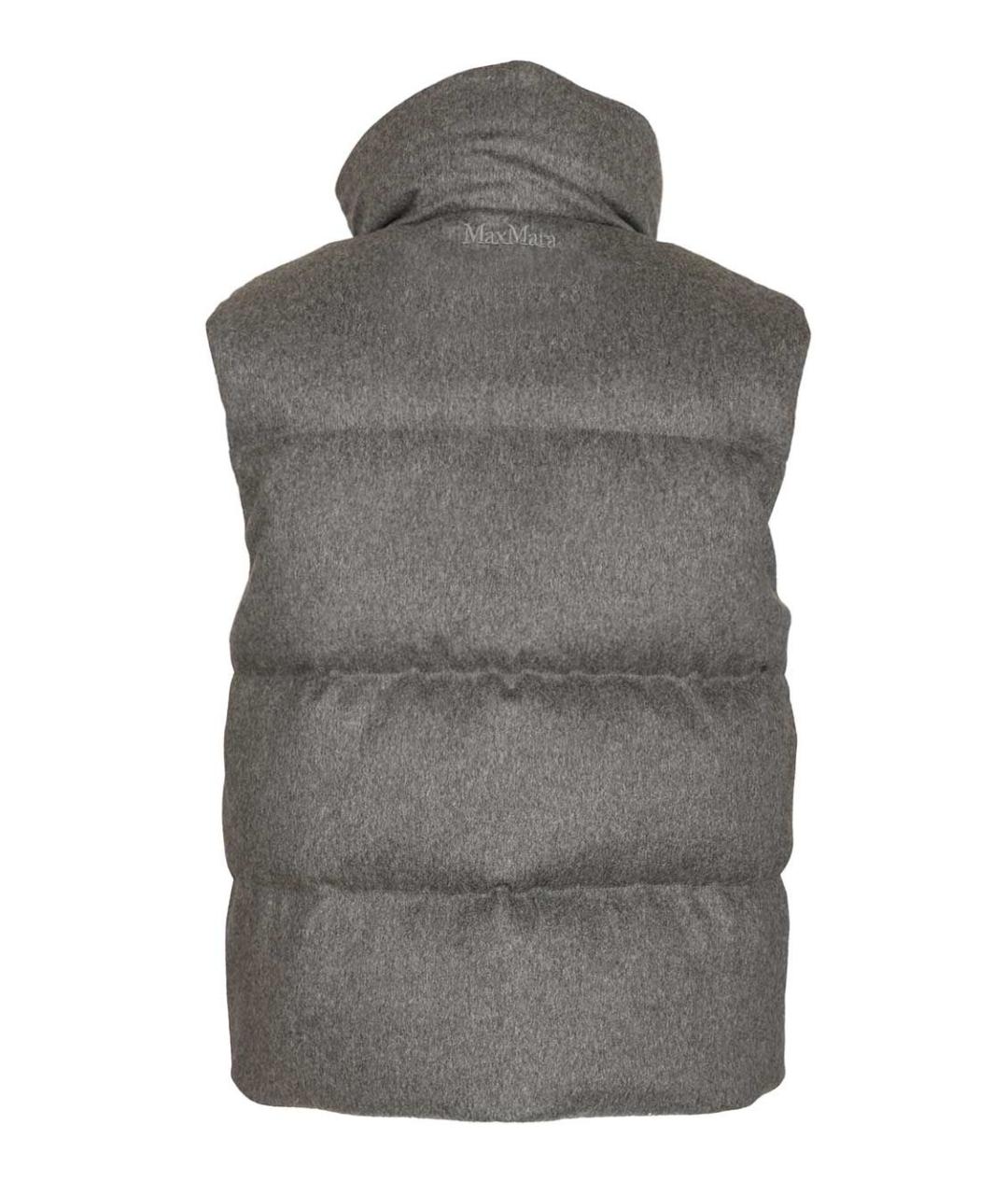 MAX MARA Серый кашемировый жилет, фото 2