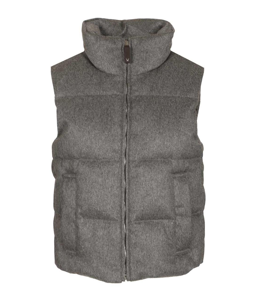 MAX MARA Серый кашемировый жилет, фото 1