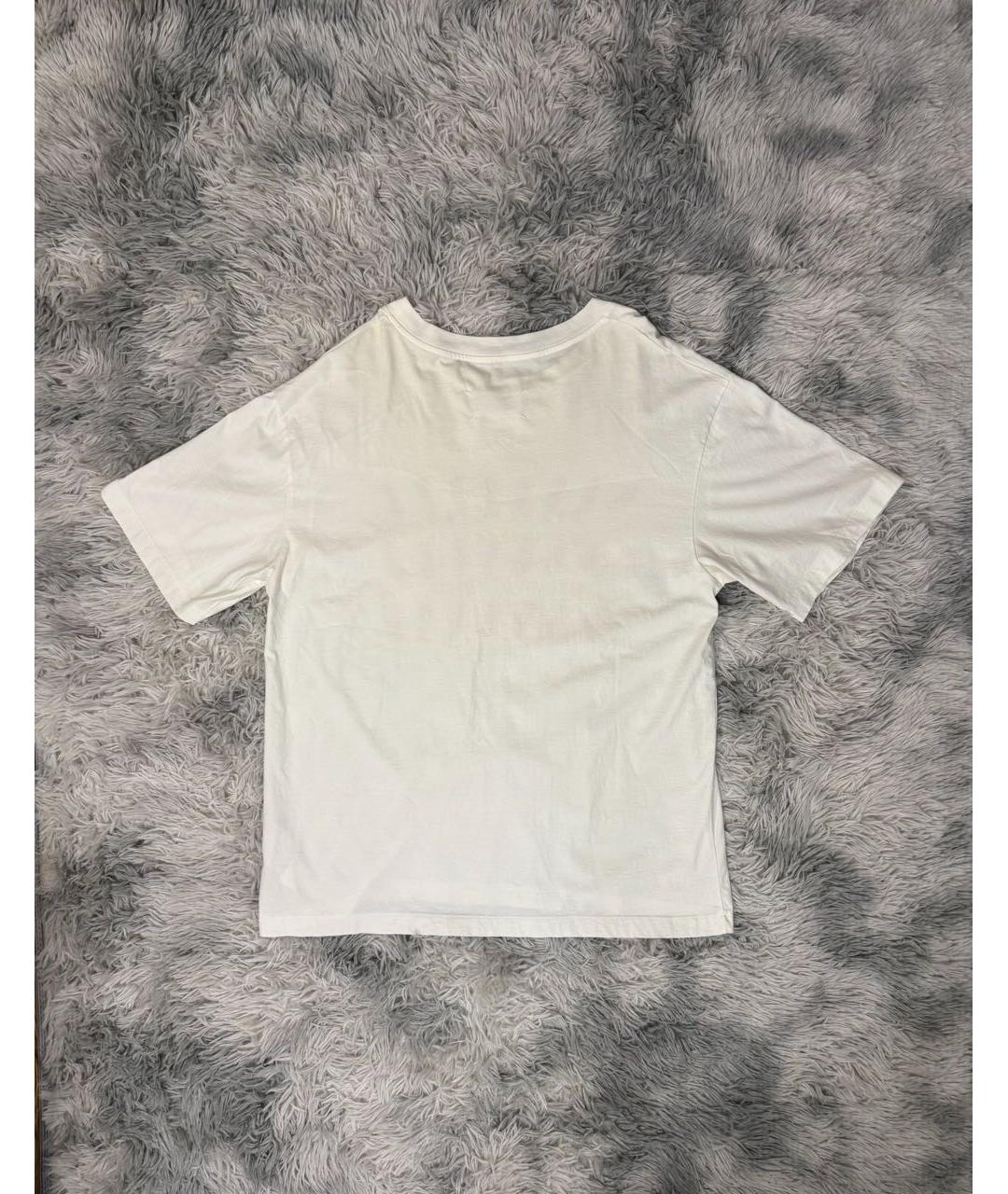 MAISON MARGIELA Белая хлопковая футболка, фото 2