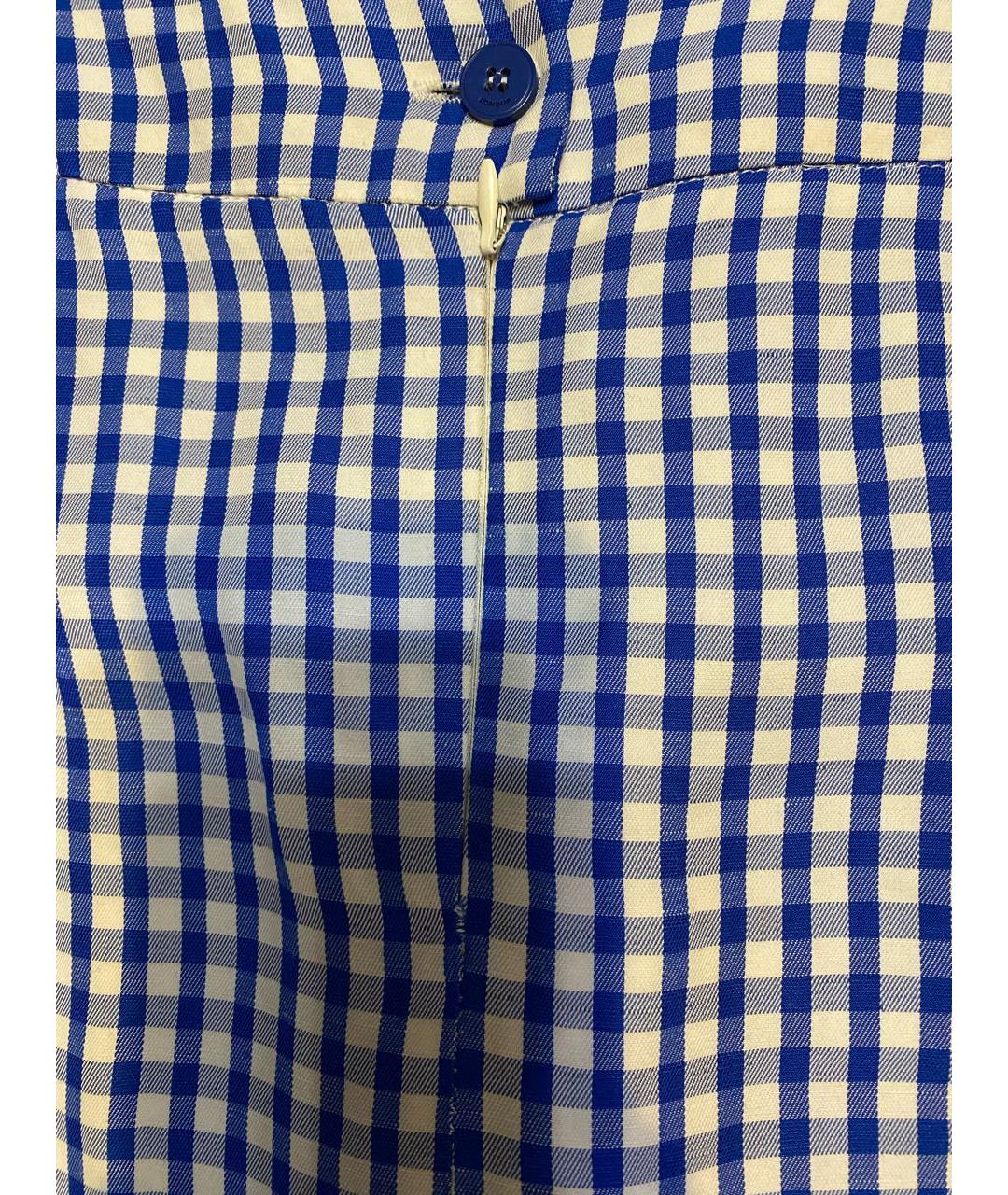 DONDUP Синяя льняная юбка миди, фото 7