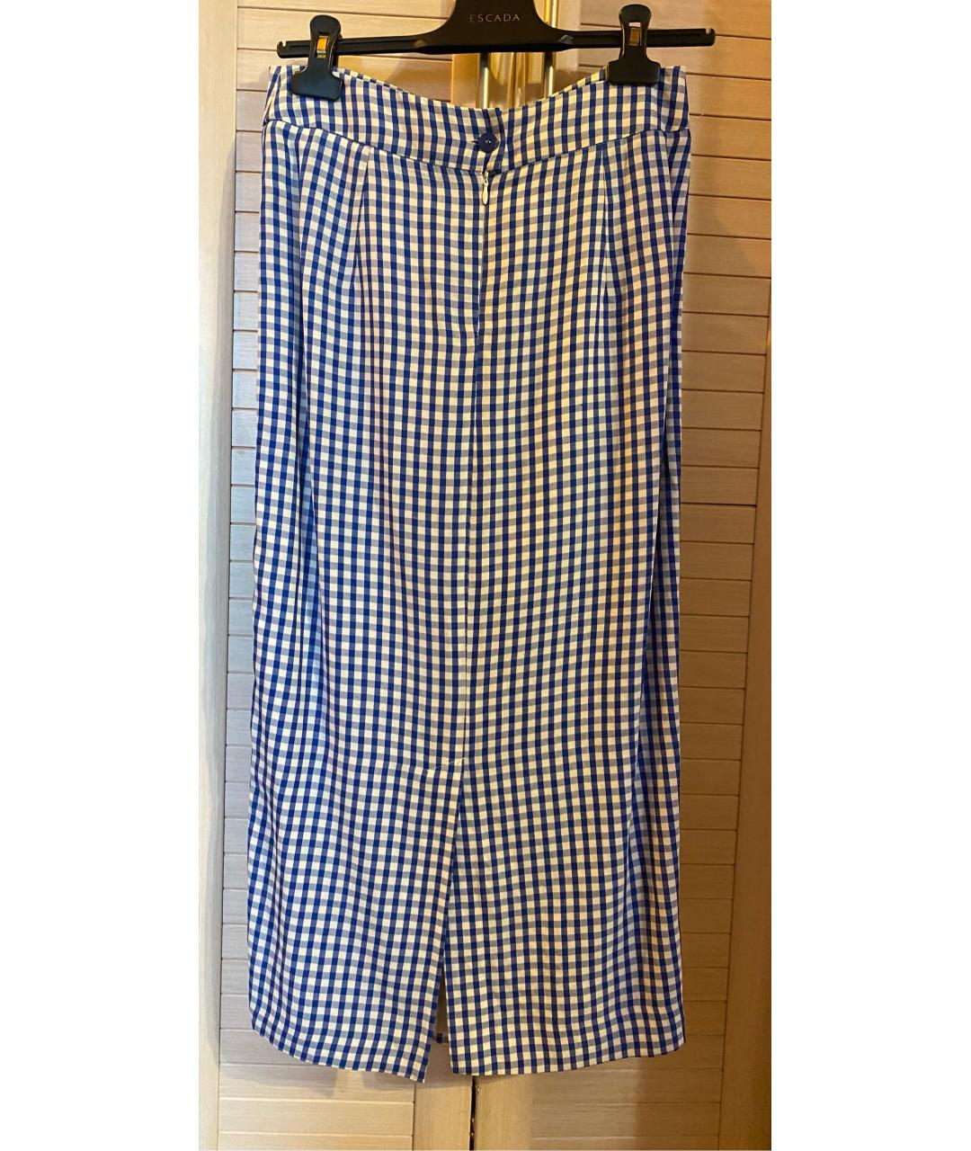 DONDUP Синяя льняная юбка миди, фото 2