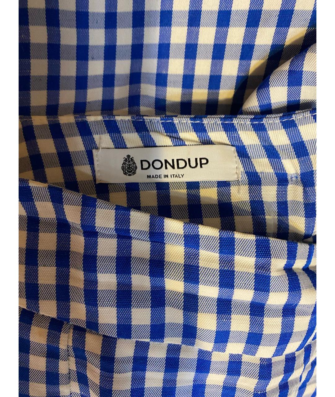 DONDUP Синяя льняная юбка миди, фото 3