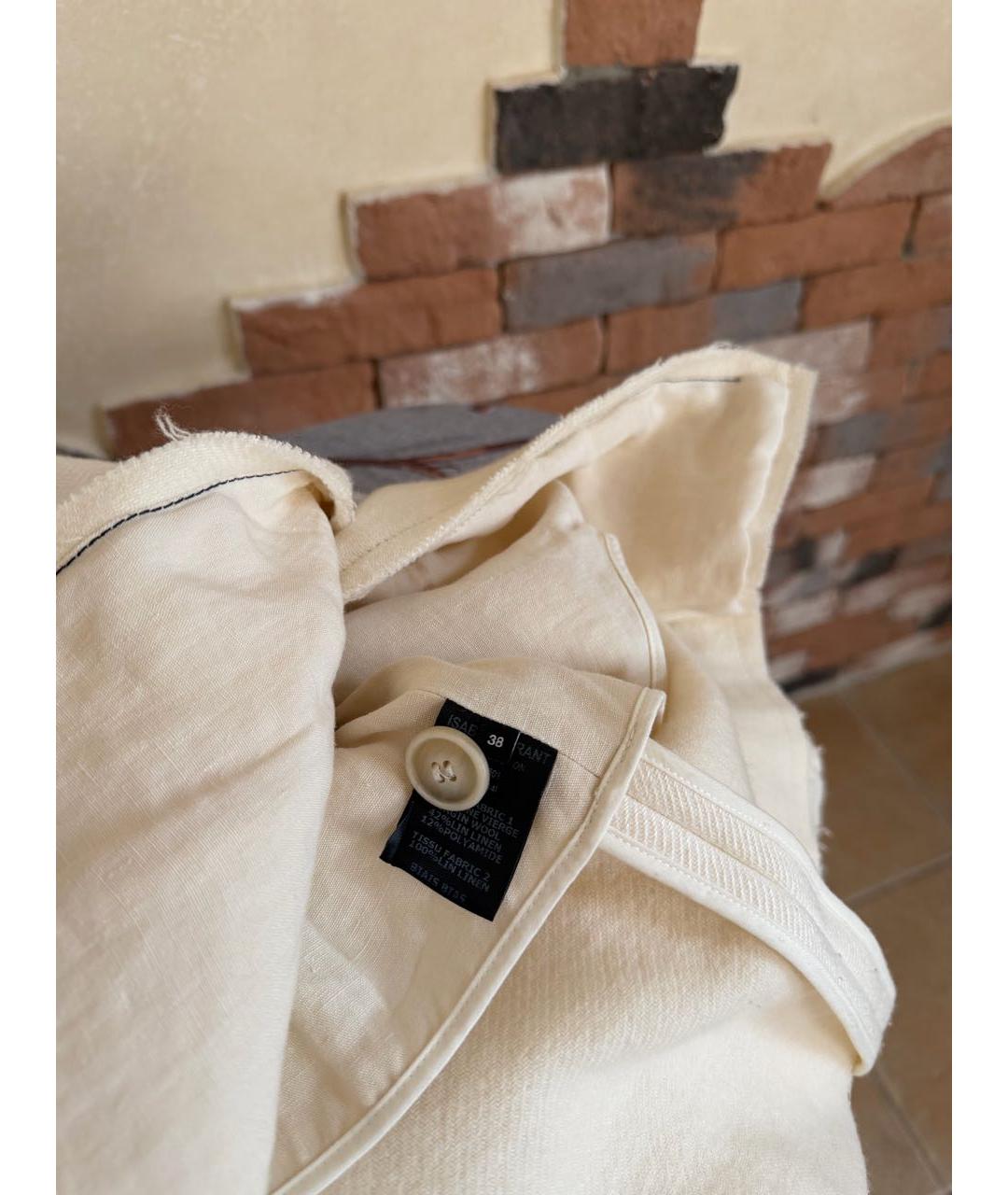 ISABEL MARANT Бежевое шерстяное пальто, фото 8