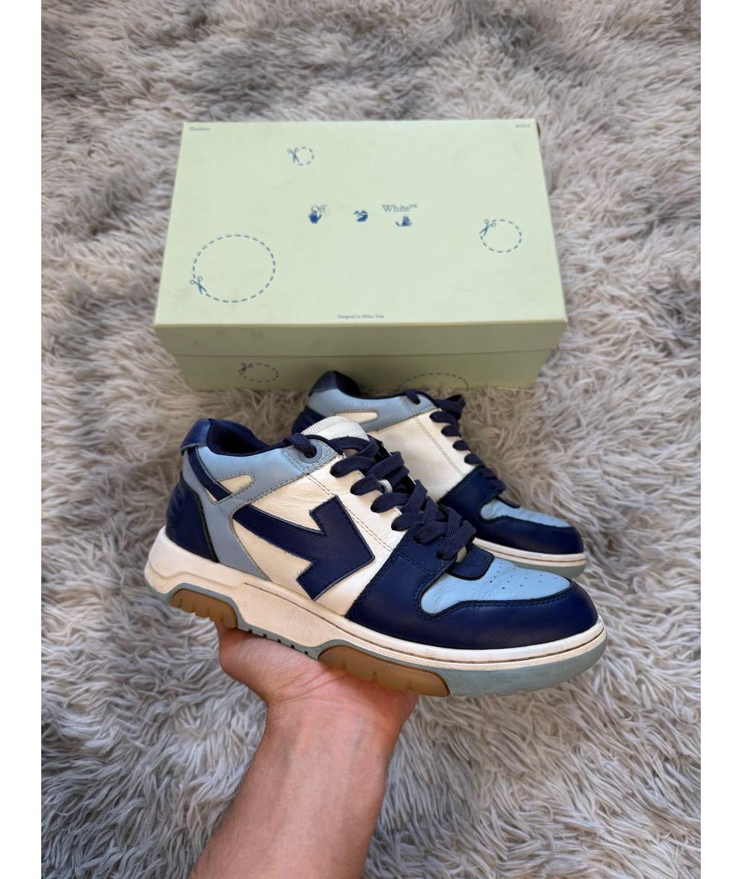 OFF-WHITE Белые низкие кроссовки / кеды, фото 6