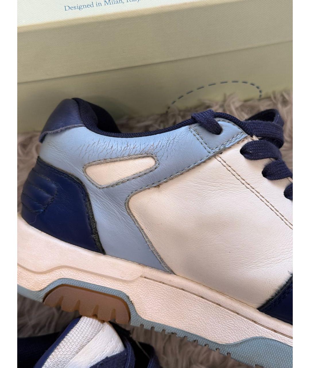 OFF-WHITE Белые низкие кроссовки / кеды, фото 5