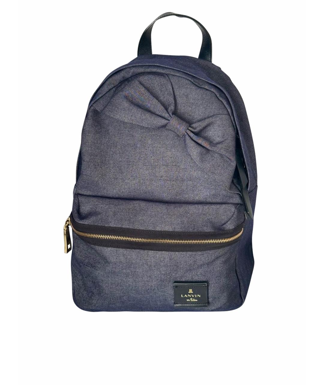 LANVIN Синий деним рюкзак, фото 1