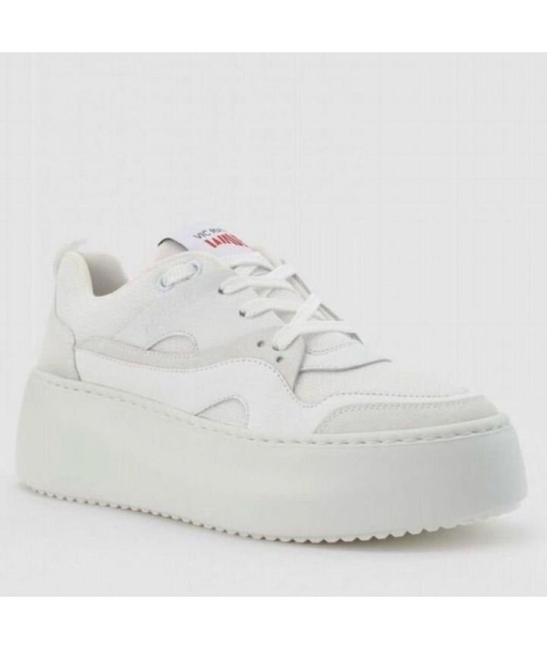 VIC MATIE Белые кожаные кеды, фото 9