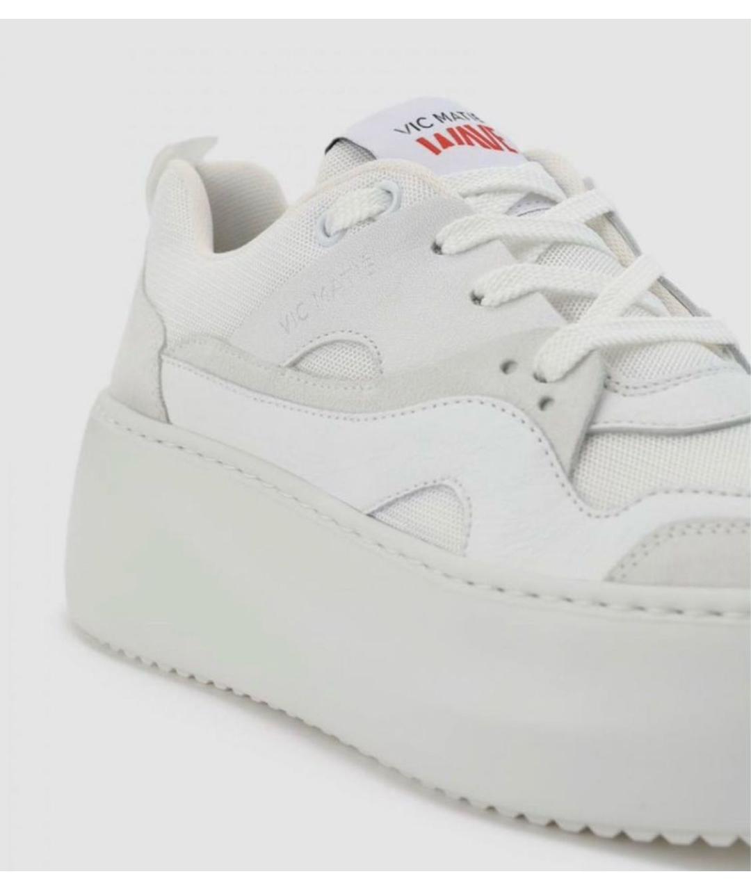 VIC MATIE Белые кожаные кеды, фото 6