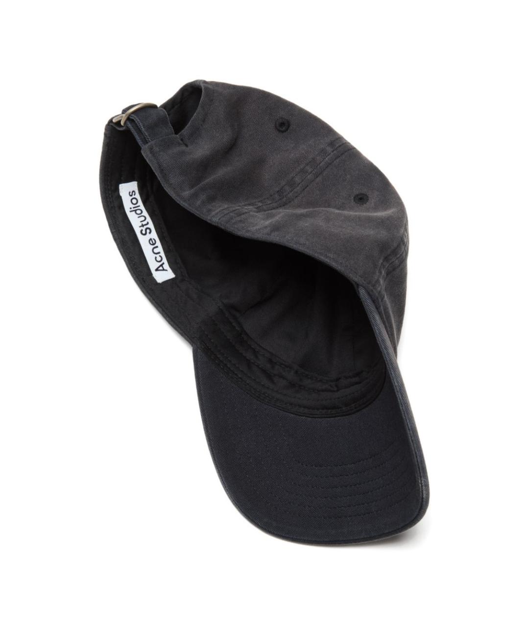 ACNE STUDIOS Черная хлопковая кепка/бейсболка, фото 3