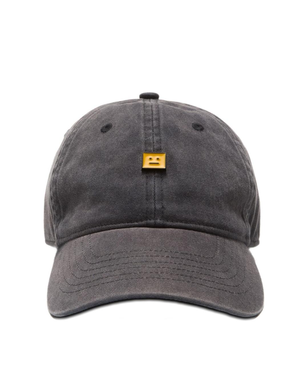 ACNE STUDIOS Черная хлопковая кепка/бейсболка, фото 1