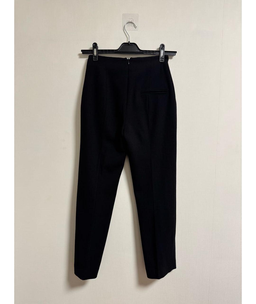 ALEXANDER MCQUEEN Черные шерстяные брюки узкие, фото 3