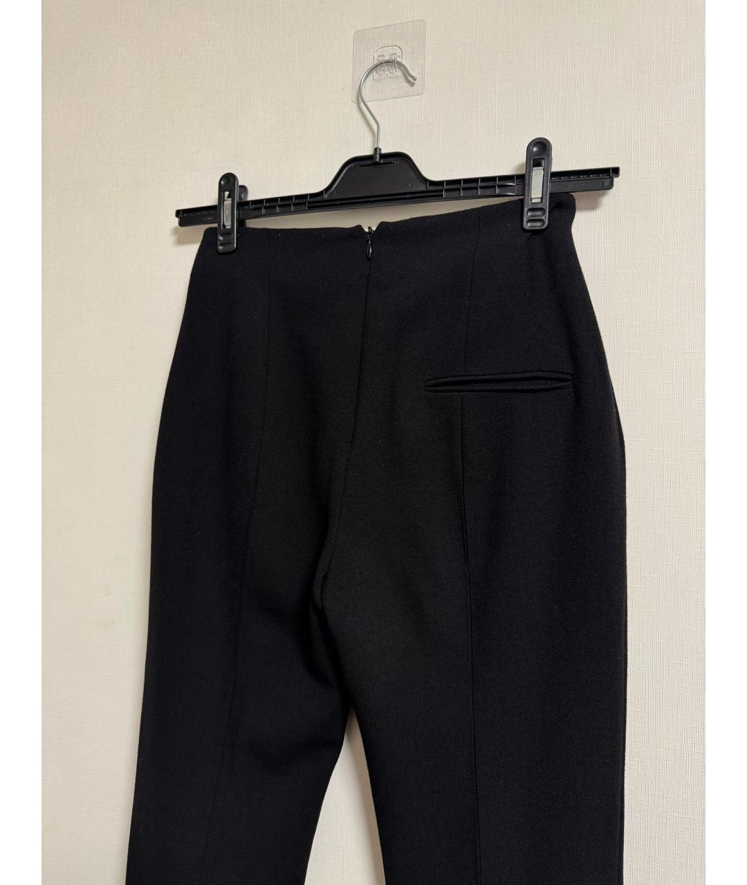 ALEXANDER MCQUEEN Черные шерстяные брюки узкие, фото 4