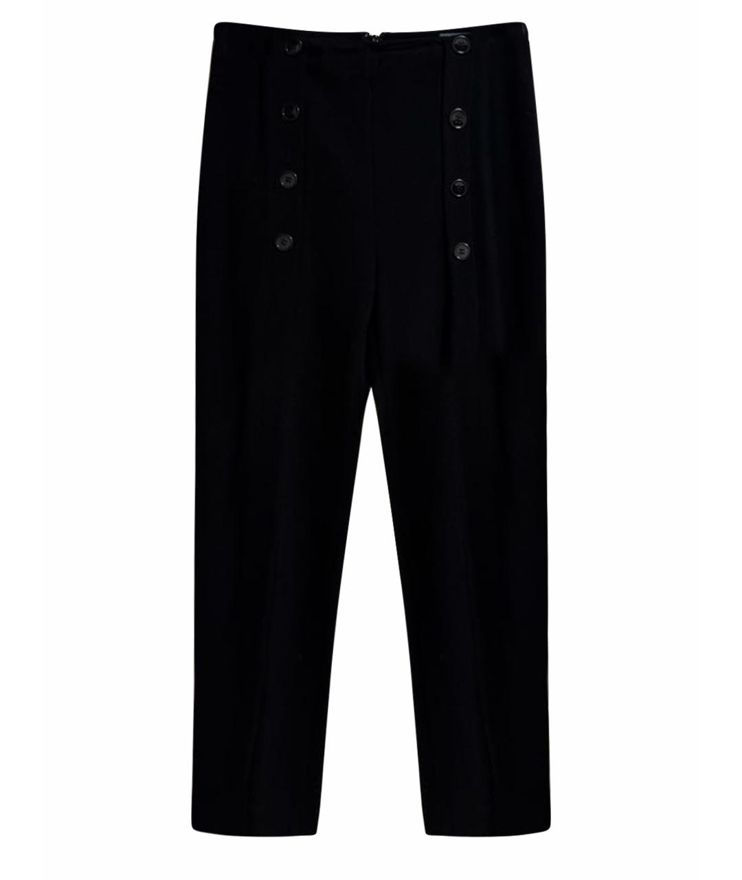 ALEXANDER MCQUEEN Черные шерстяные брюки узкие, фото 1