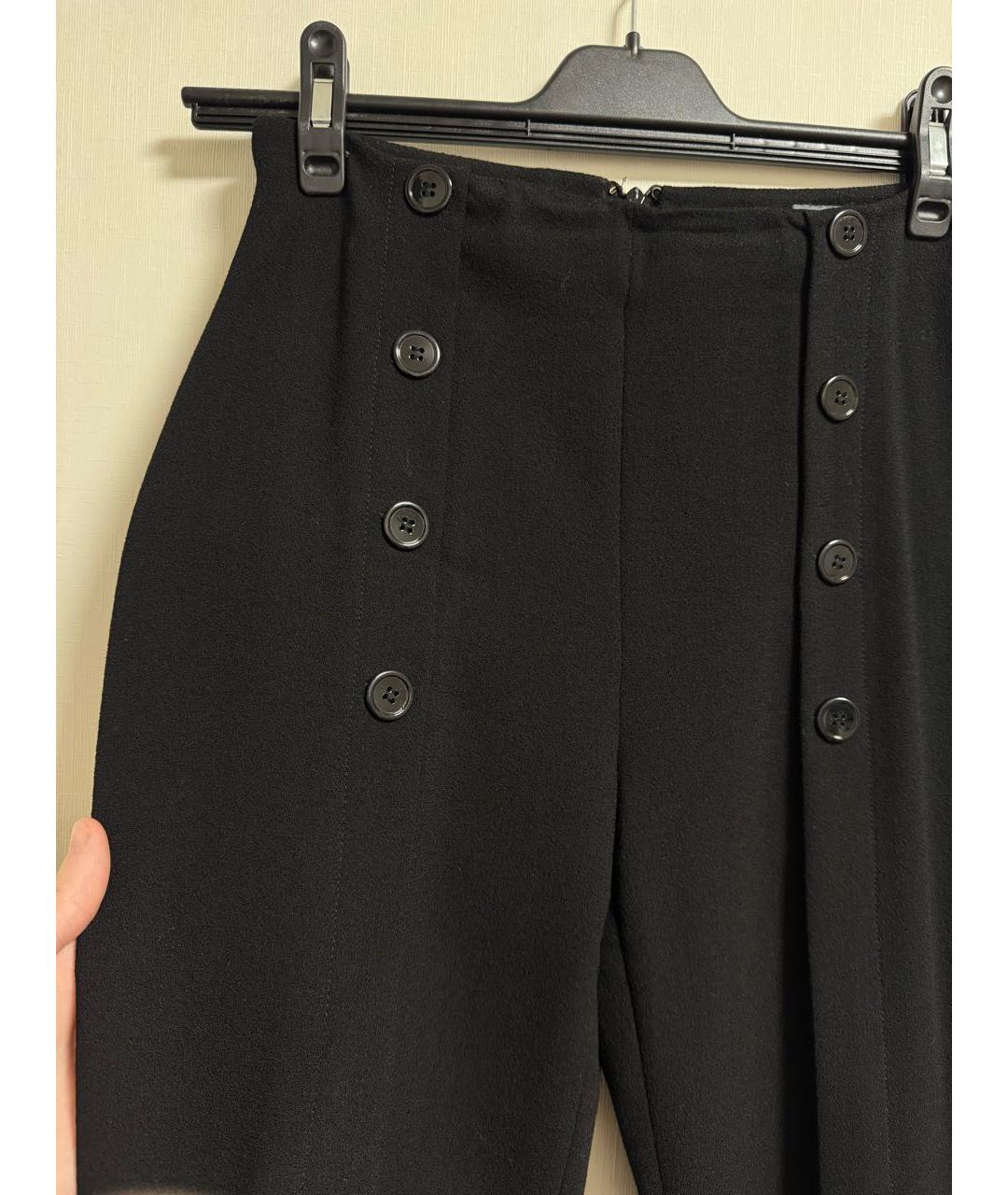 ALEXANDER MCQUEEN Черные шерстяные брюки узкие, фото 5