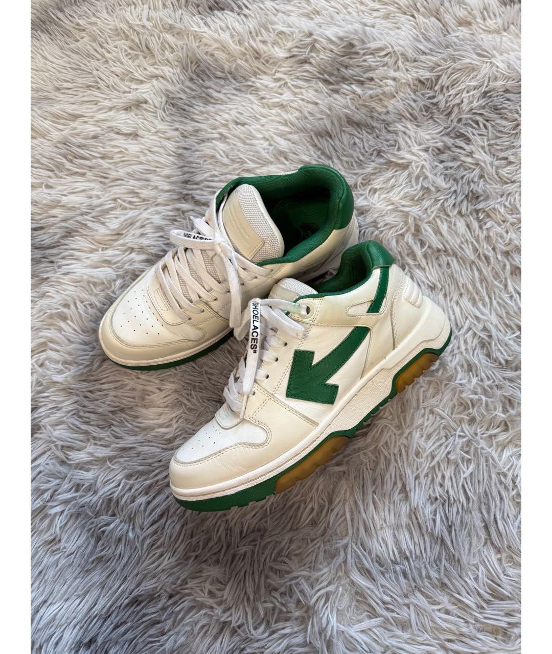 OFF-WHITE Белые низкие кроссовки / кеды, фото 4