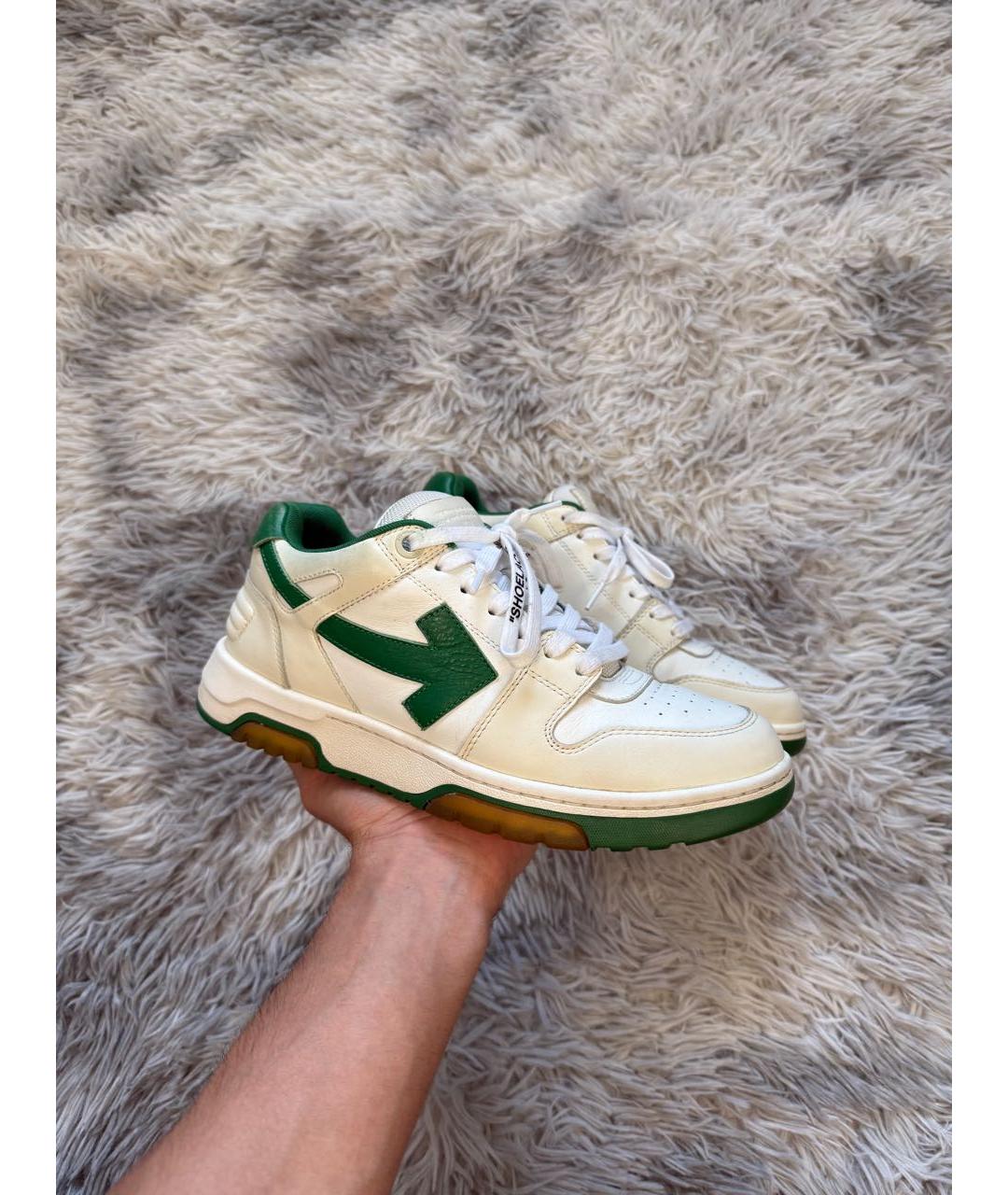 OFF-WHITE Белые низкие кроссовки / кеды, фото 6