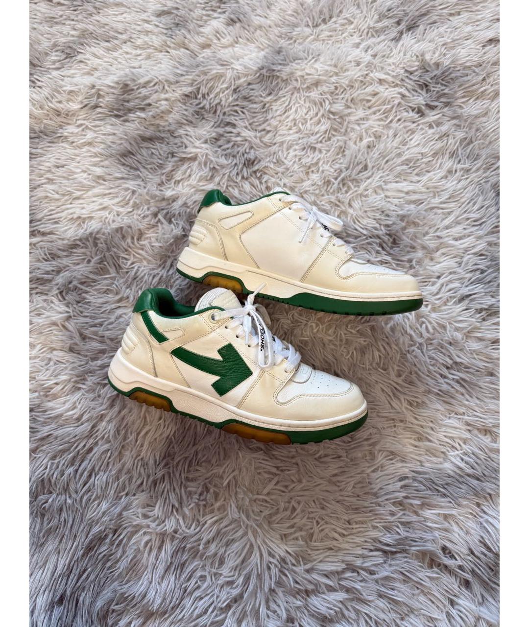 OFF-WHITE Белые низкие кроссовки / кеды, фото 3