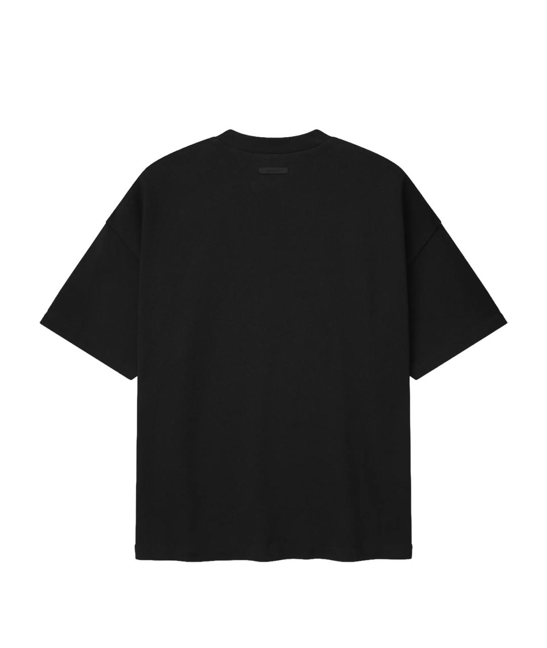 FEAR OF GOD ESSENTIALS Черная хлопковая футболка, фото 3