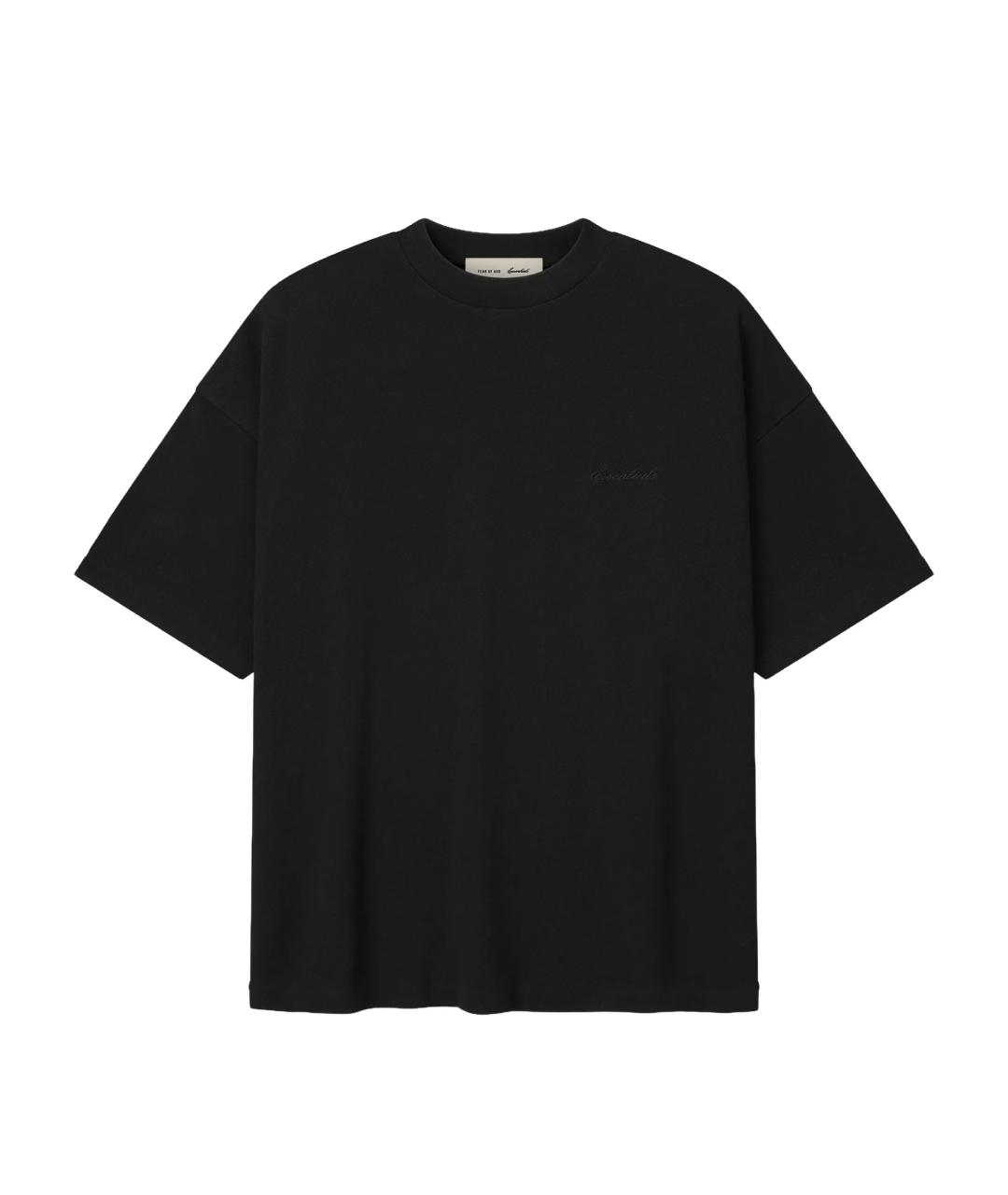 FEAR OF GOD ESSENTIALS Черная хлопковая футболка, фото 1