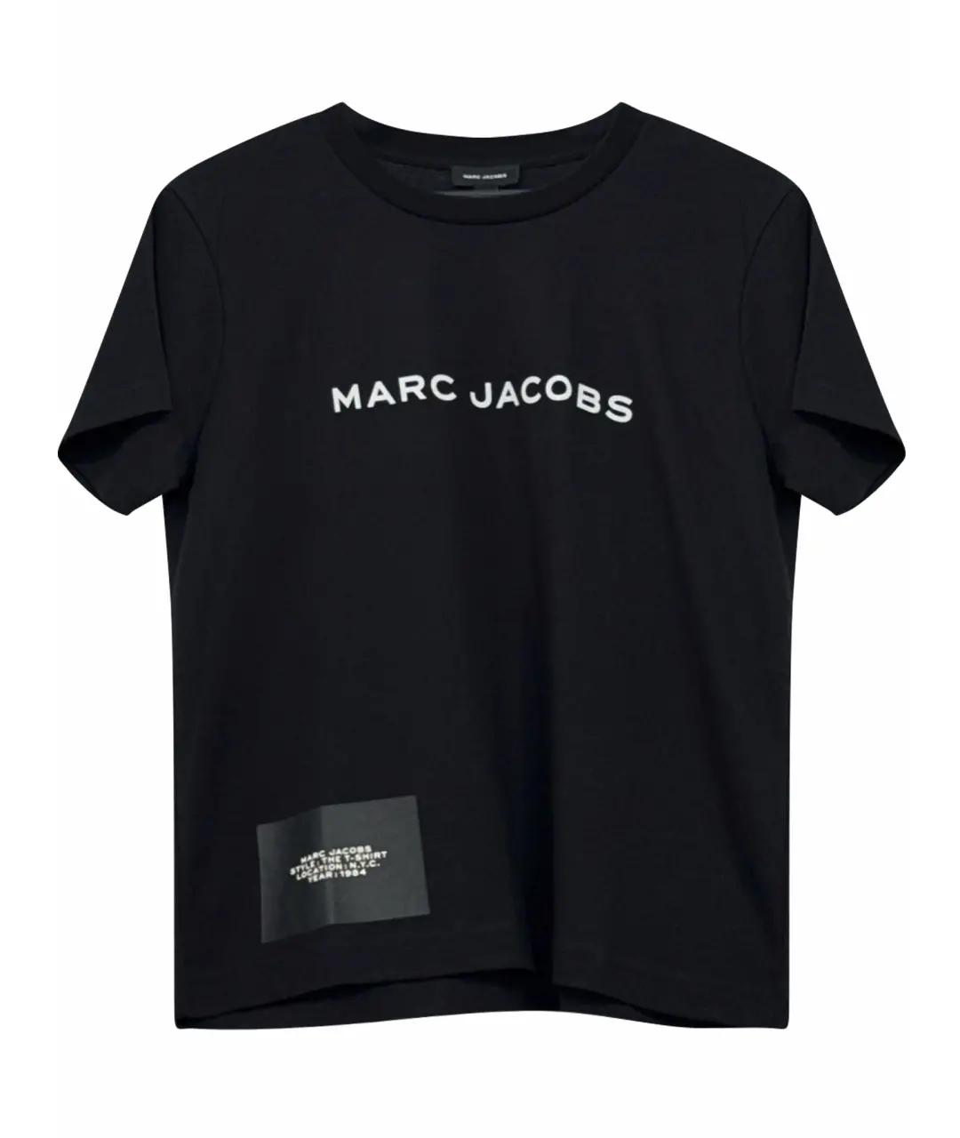 MARC JACOBS Черная хлопковая футболка, фото 4