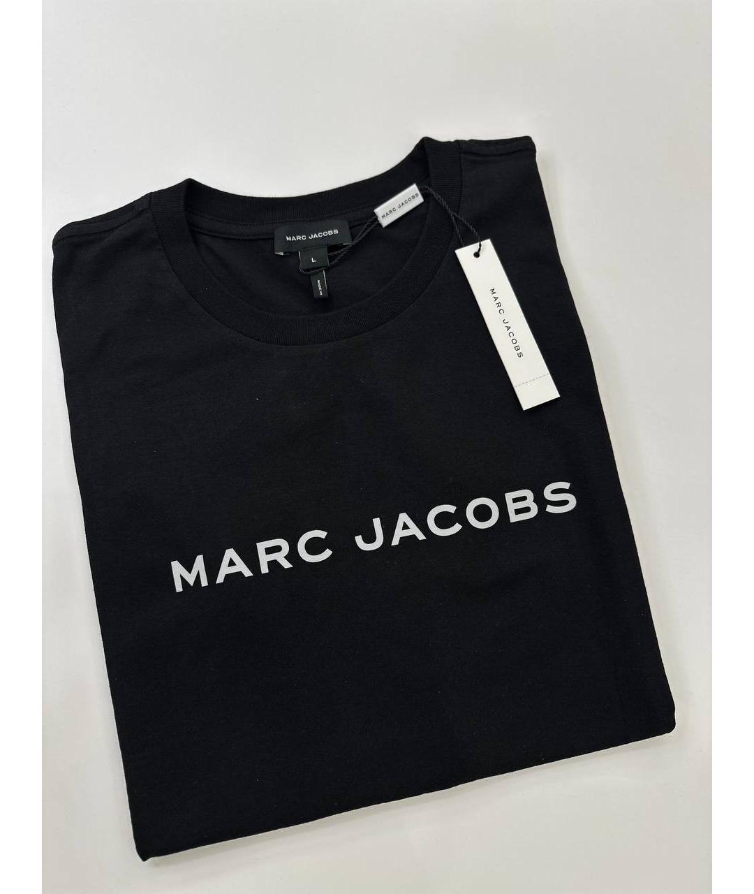MARC JACOBS Черная хлопковая футболка, фото 3