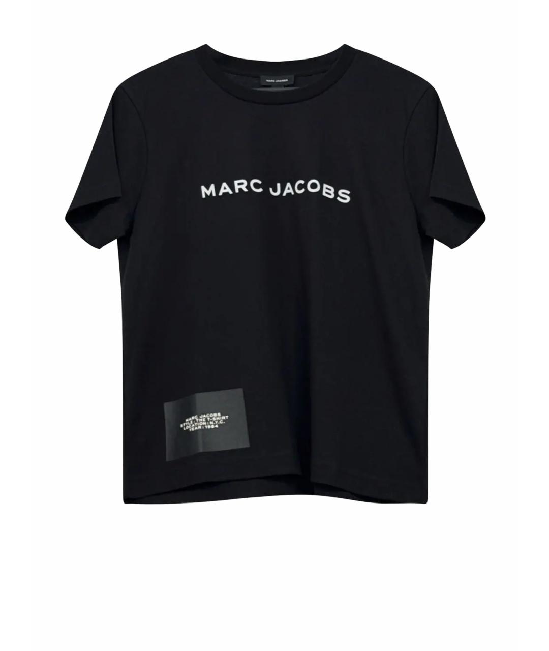 MARC JACOBS Черная хлопковая футболка, фото 1
