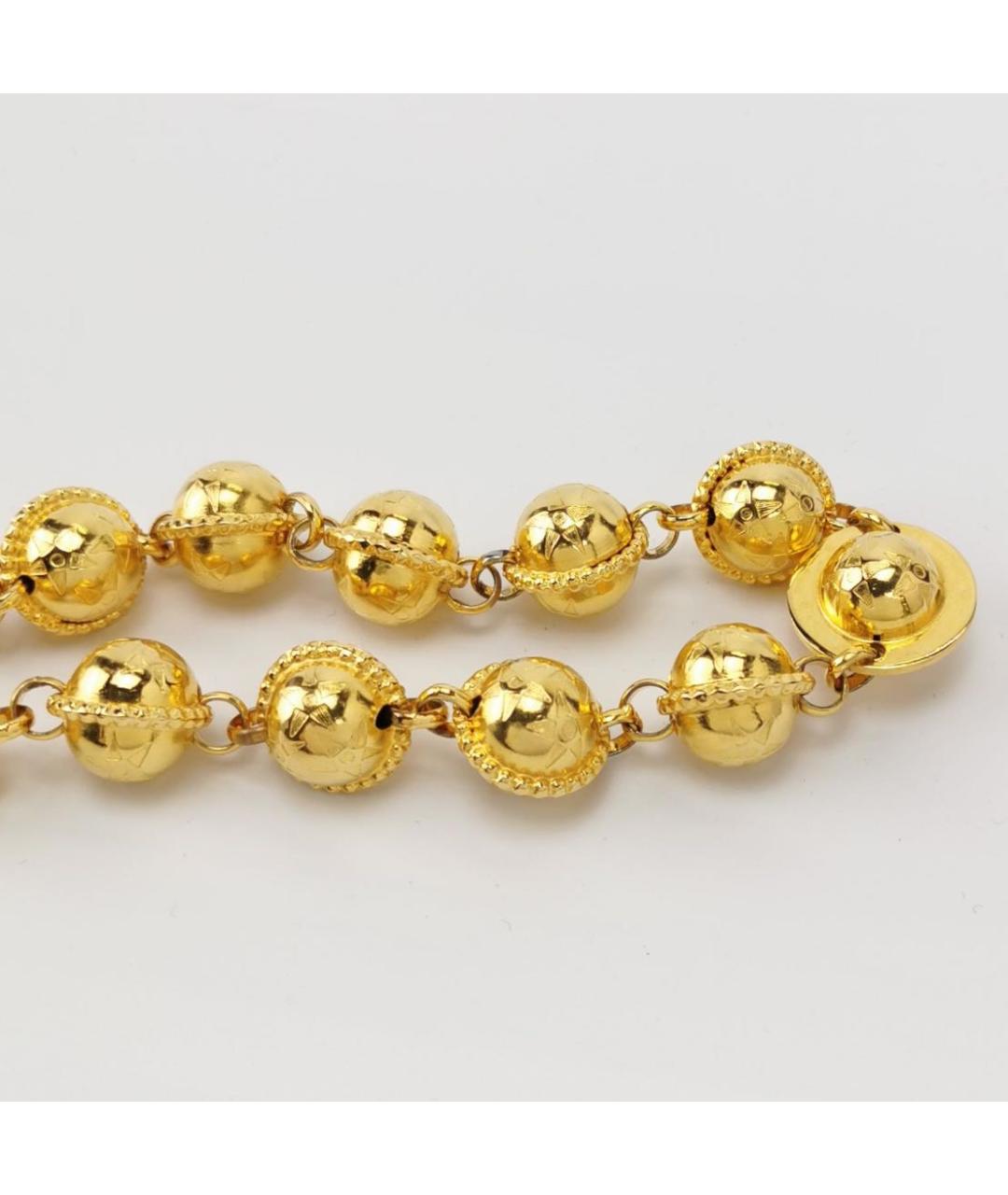 CELINE Золотое металлическое колье, фото 4