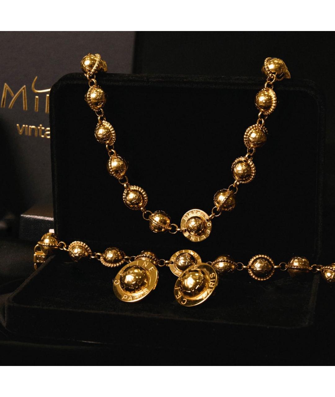 CELINE Золотое металлическое колье, фото 6