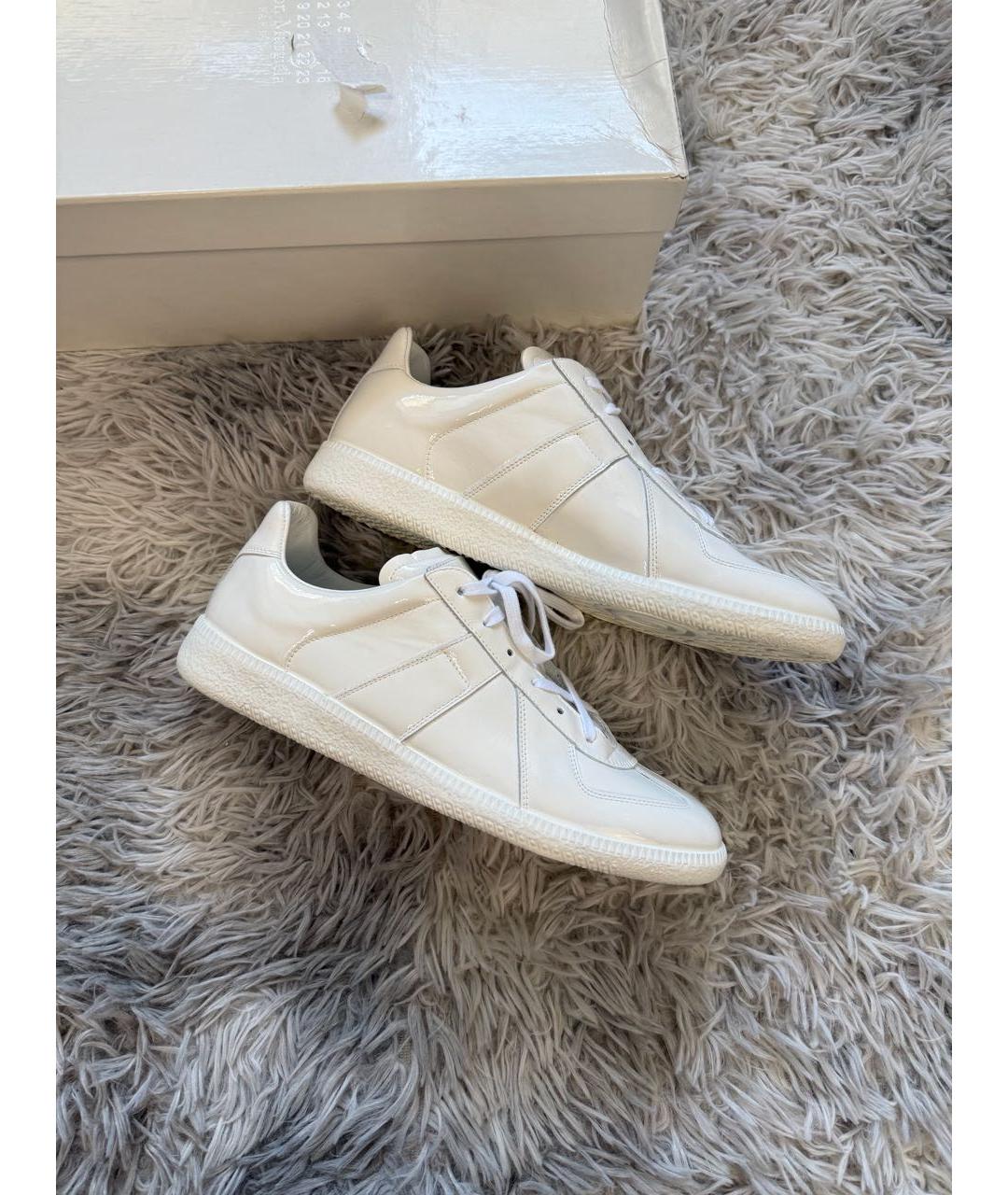 MAISON MARGIELA Белые низкие кроссовки / кеды, фото 3