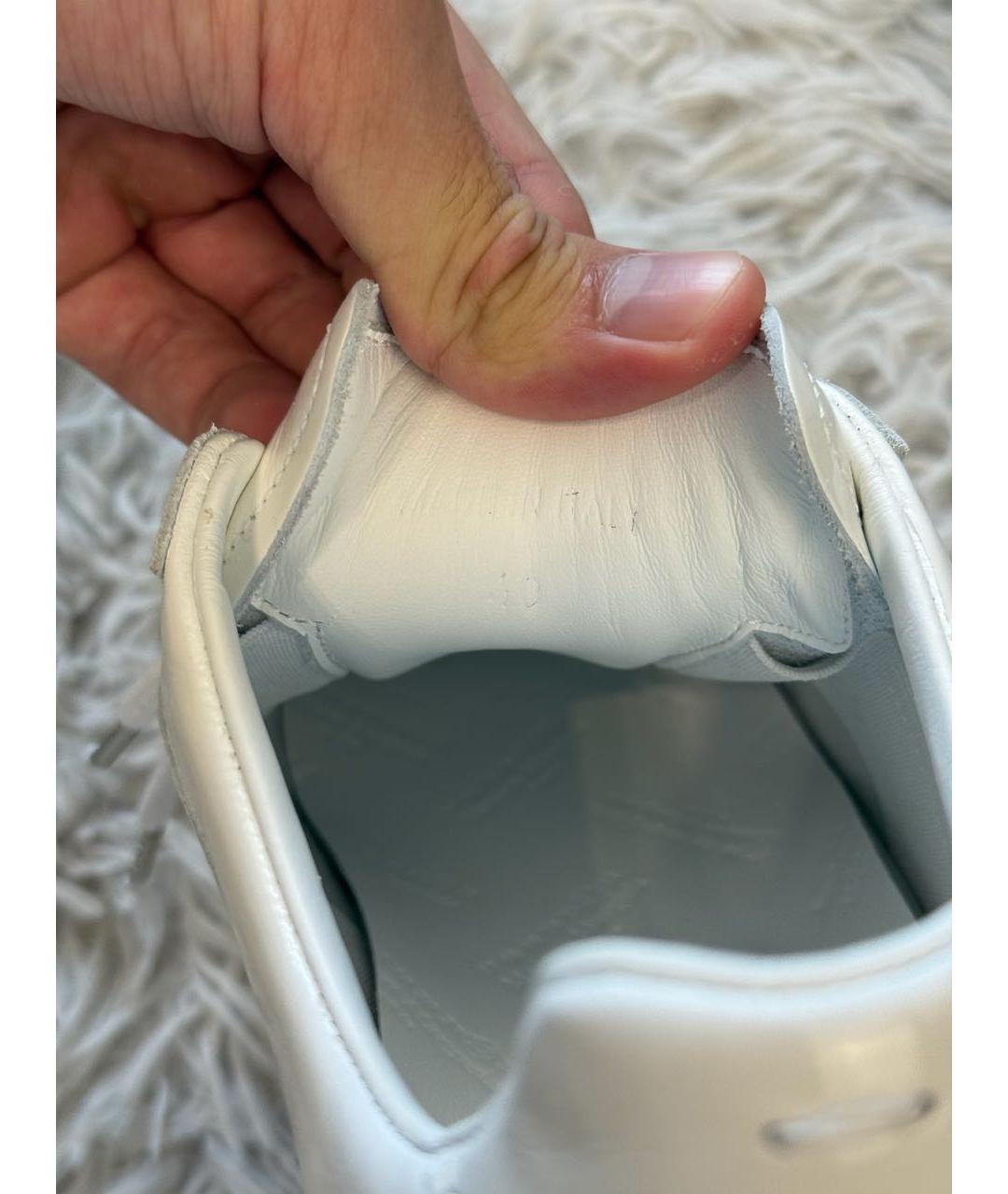 MAISON MARGIELA Белые низкие кроссовки / кеды, фото 5