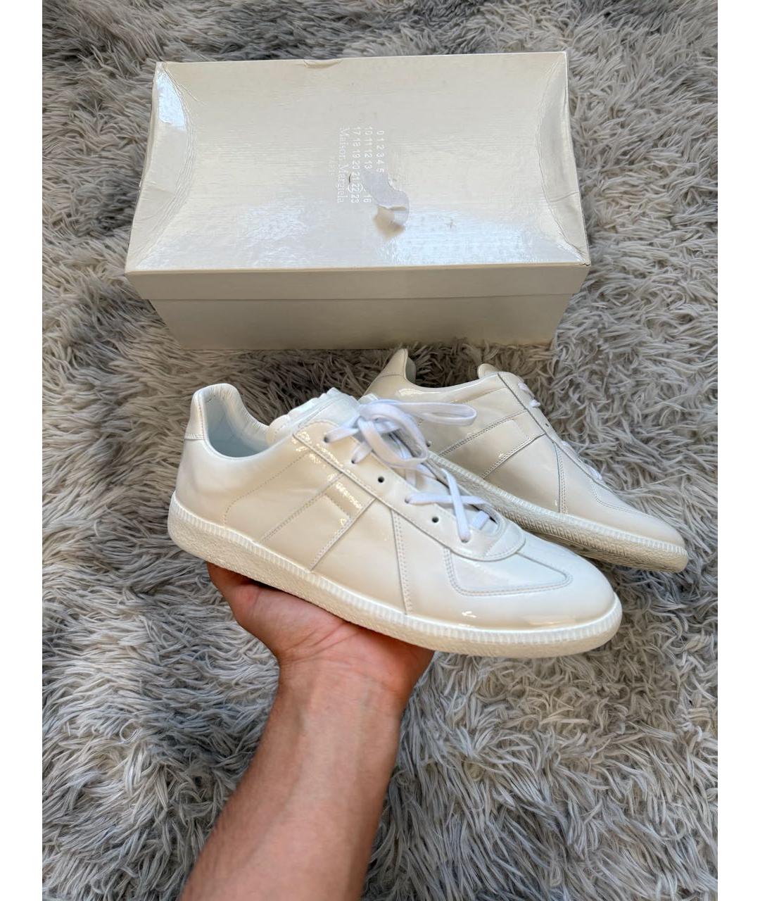 MAISON MARGIELA Белые низкие кроссовки / кеды, фото 6