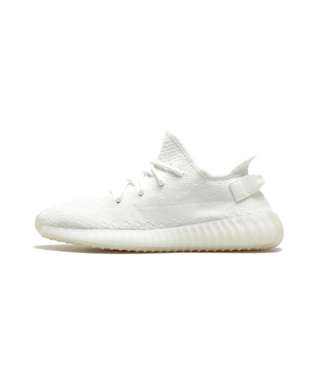 ADIDAS YEEZY Белые текстильные низкие кроссовки / кеды, фото 7